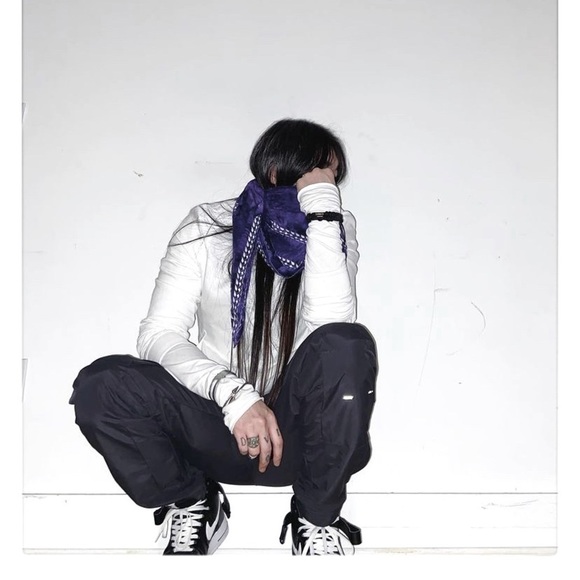 Heliot Emil Gray Nylon Cargo Ski 🎿 Pants Men’s Size 48 w glow in the dark logos - Picture 12 of 16